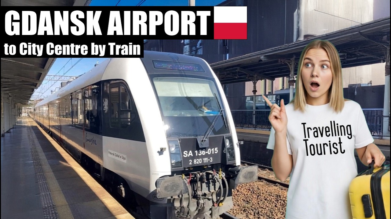 Gdansk Airport to City Center by TRAIN - Gdańsk, Poland 🇵🇱