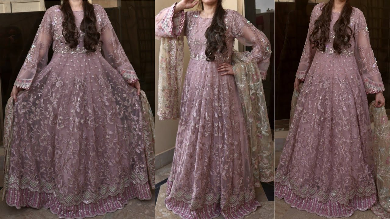 How to stitch designer fancy heavy full long Maxi.