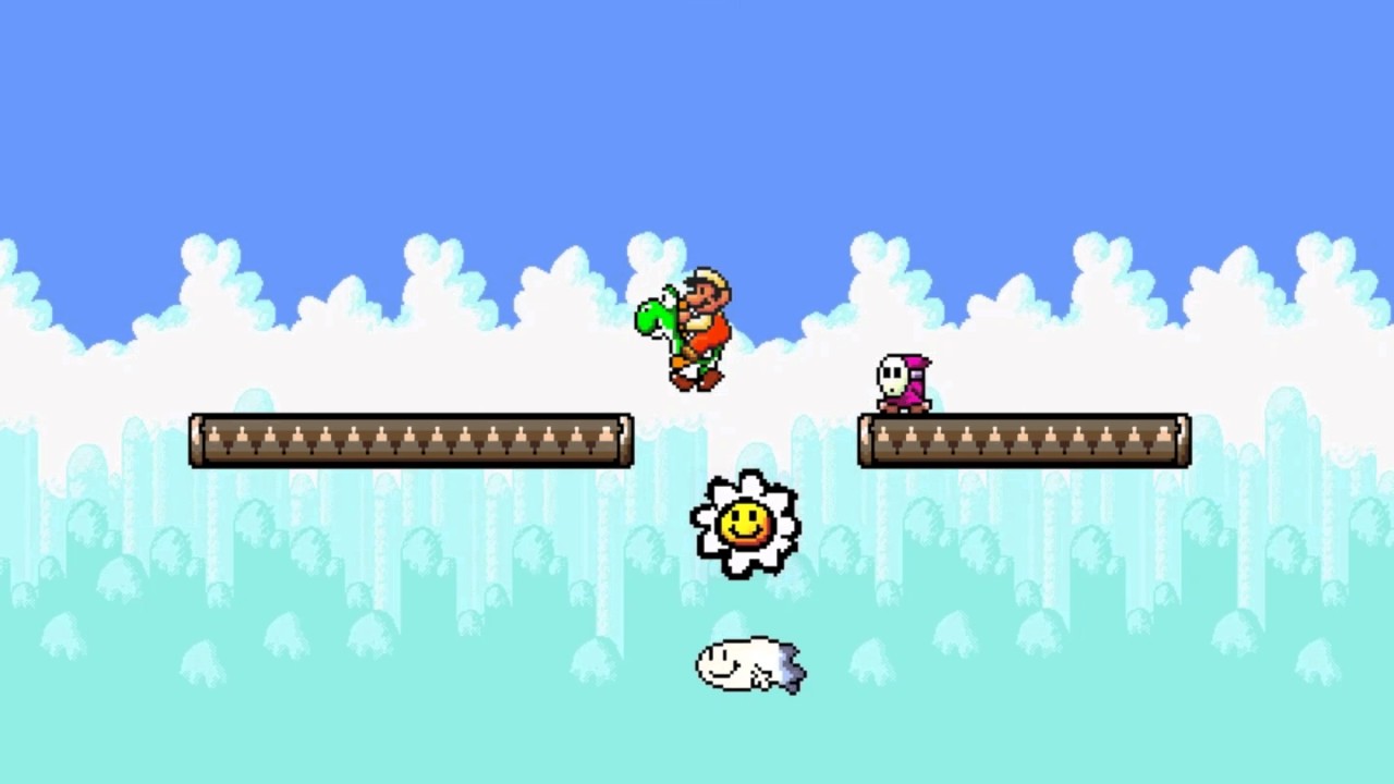 Super Mario Bros. X (SMBX) Custom Level - Mountain (More Like Yoshi's Island)
