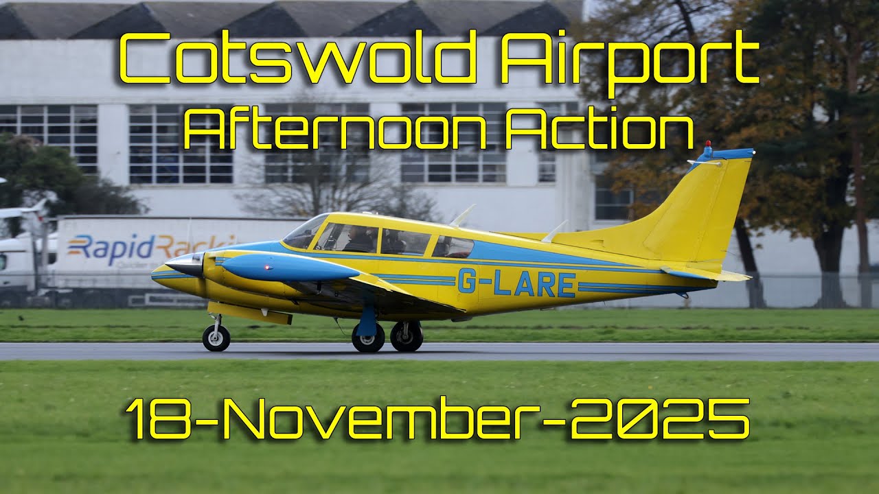 Chilly Day, Busy Skies! Cotswold Airport Spotting Highlights and Vertical rotor testing – Nov 2025