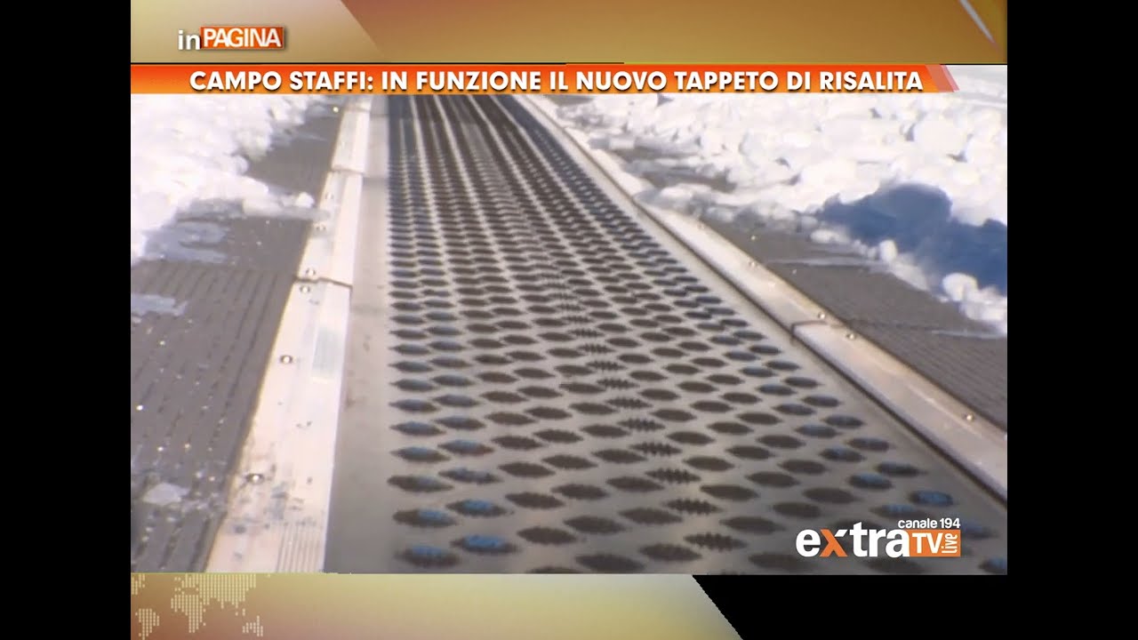 Campo Staffi: installato e in funzione il nuovo tappeto di risalita