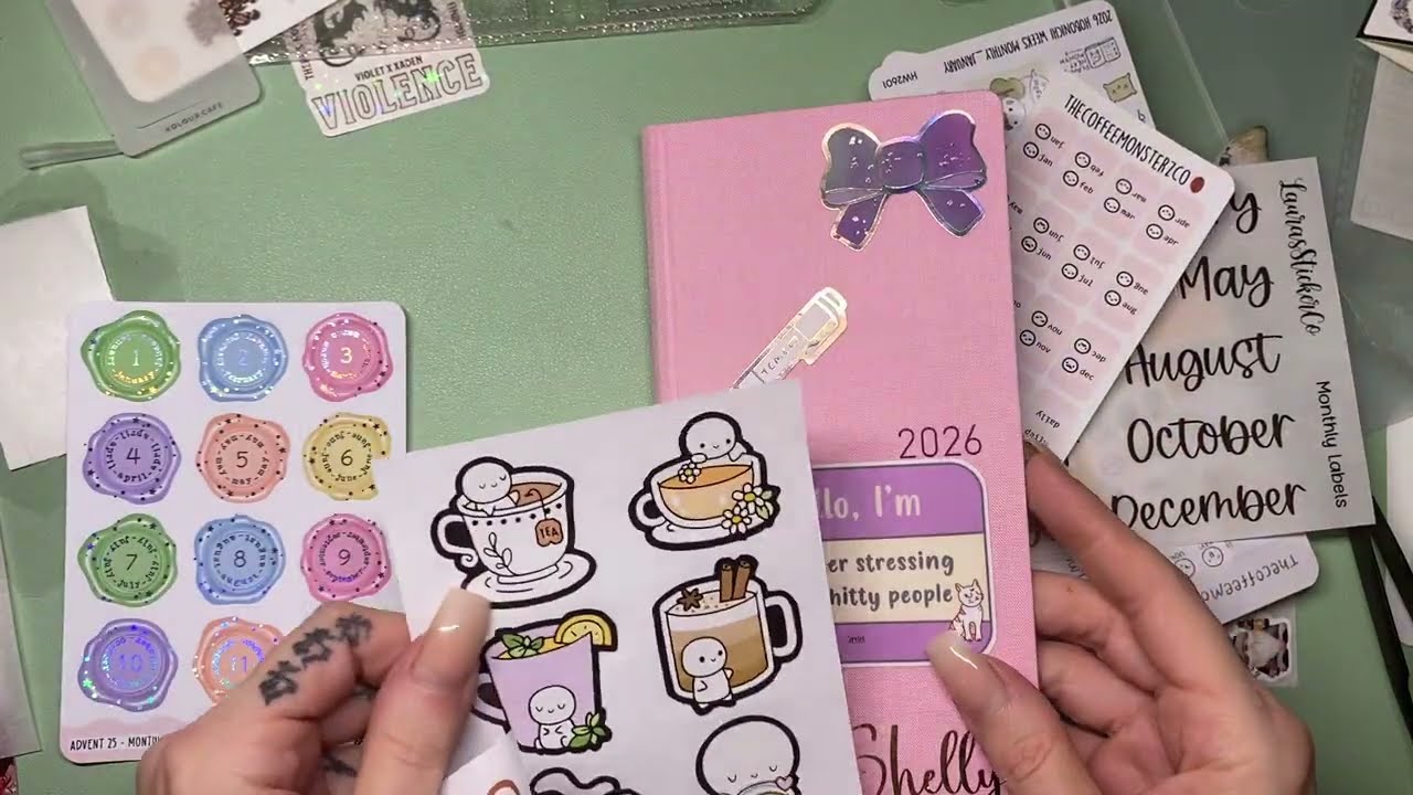 SET UP OF MY 2026 hobonichi weeks and PWM FOR the first and second week of December 2025