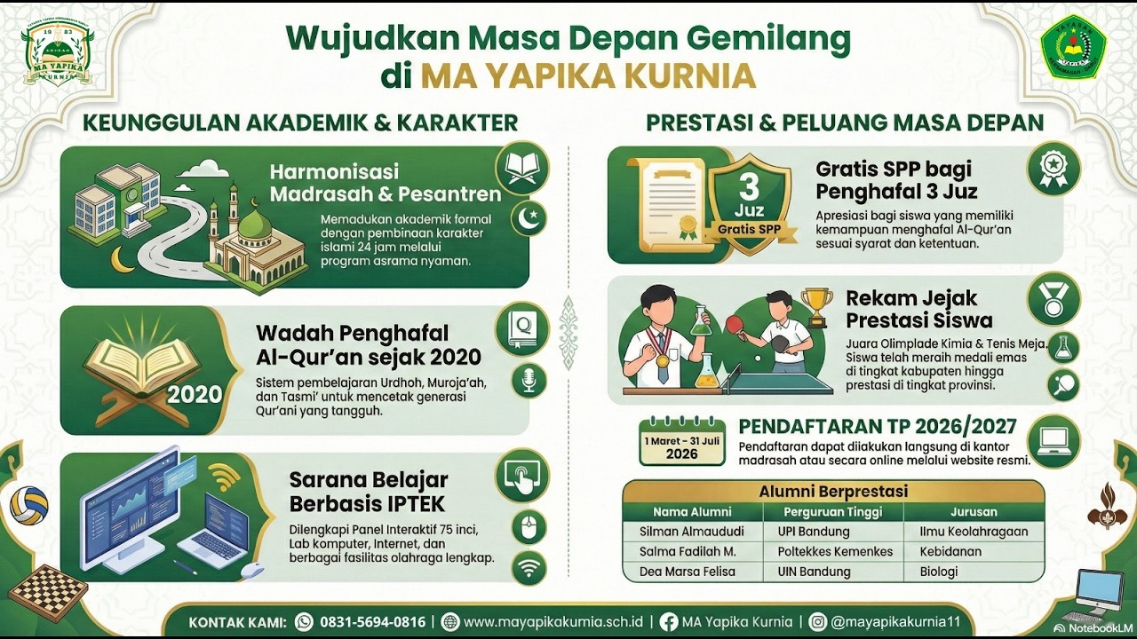 MA YAPIKA KURNIA: Madrasah Modern