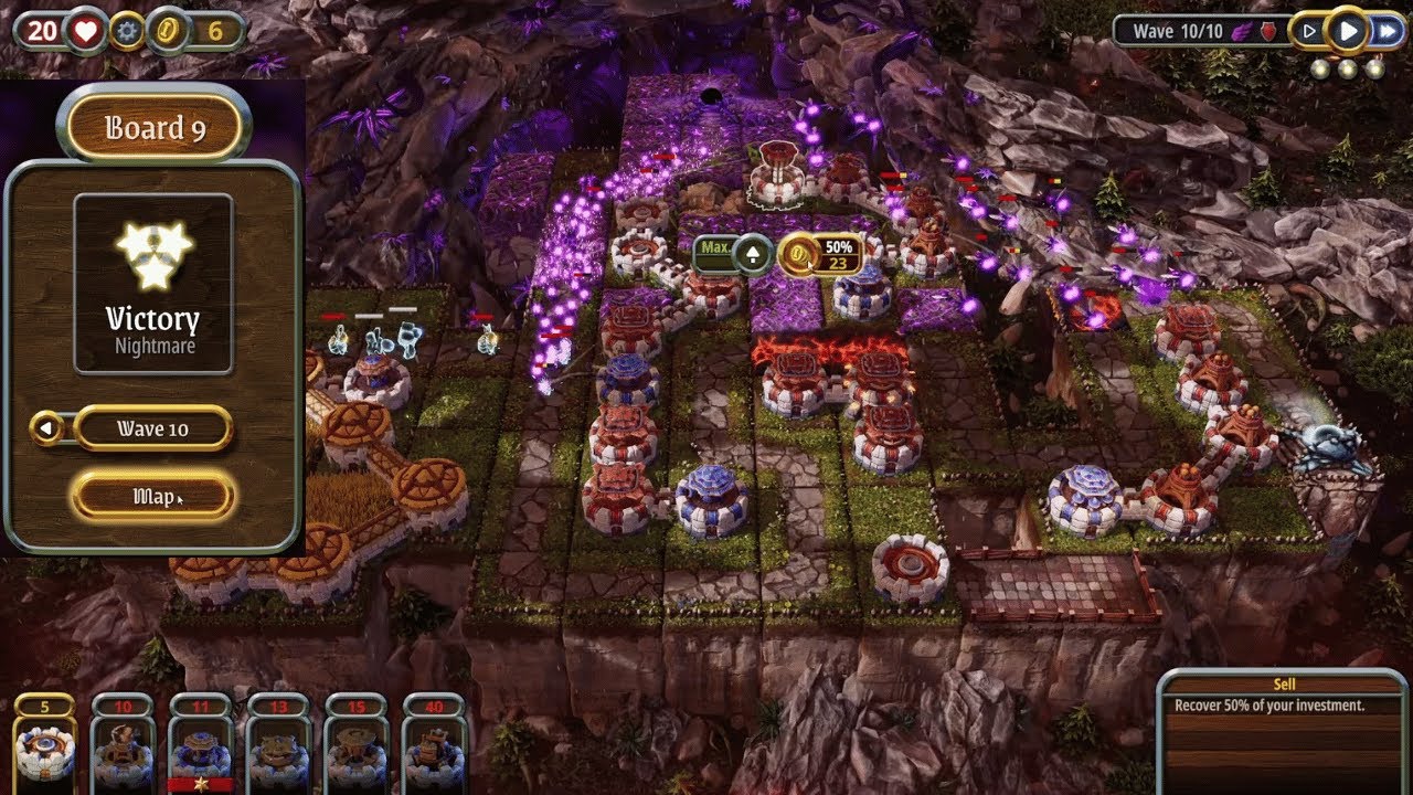 Artisan TD: Board 9 [Nightmare Full Health ❤️ 3 Stars ⭐]