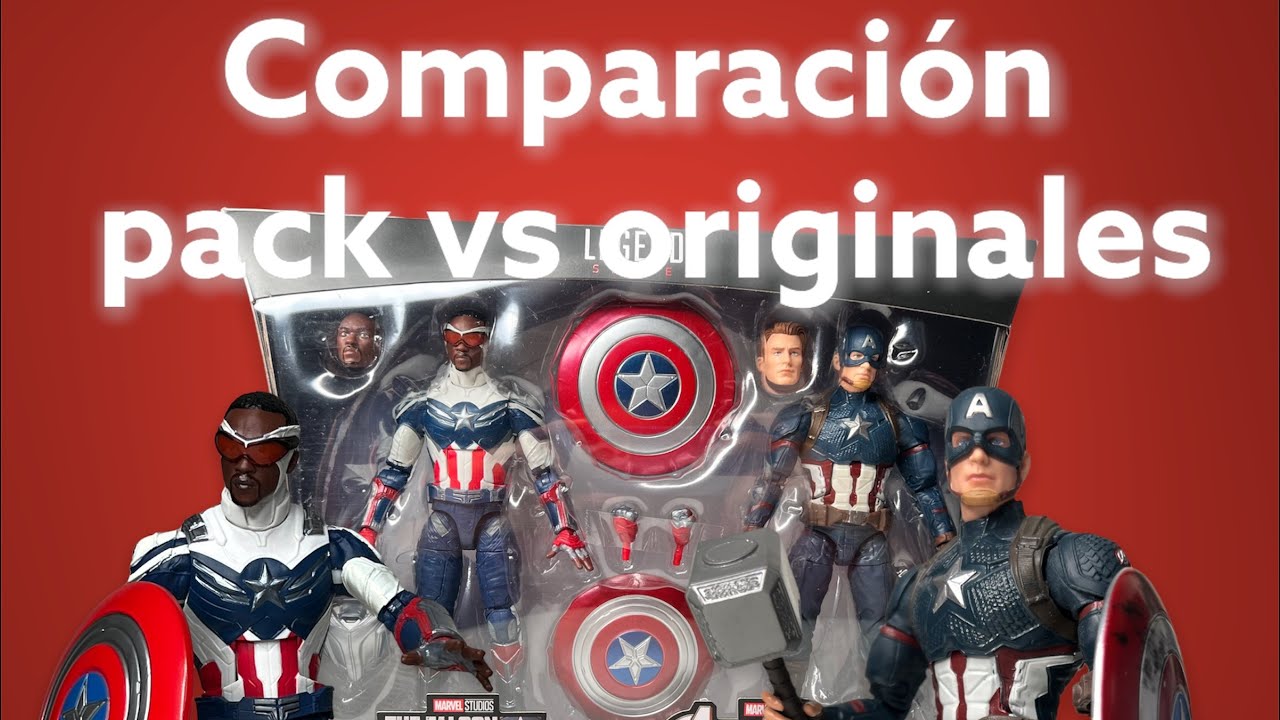 COMPARACIÓN TWO PACK CAPITAN AMERICA, VALE LA PENA? 🤔 - Marvel Legends