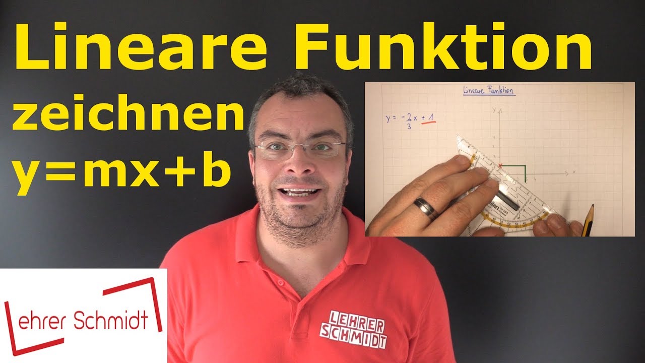 lineare Funktion zeichnen | y = mx + b | Mathematik | Lehrerschmidt