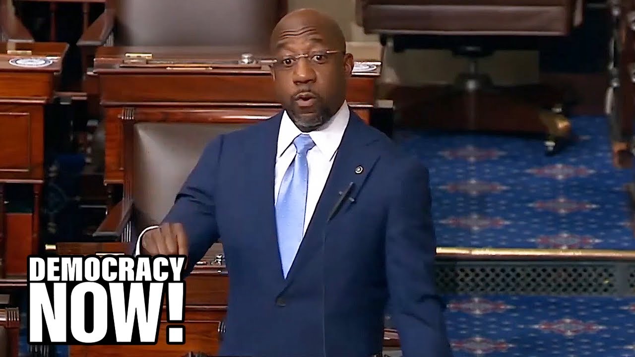“Jim Crow in New Clothes”: Raphael Warnock Slams GOP Assault on Voting Rights In First Senate Speech