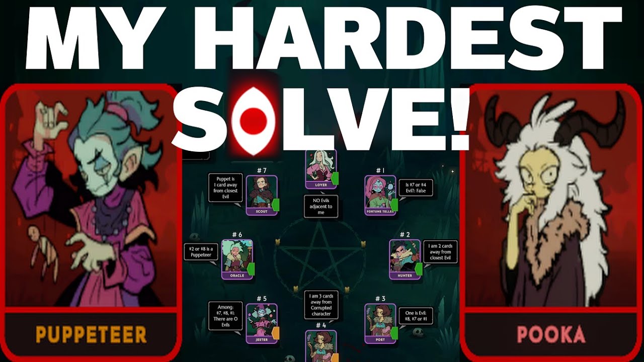 Puppeteer Pooka made this SUCH a TOUGH solve in Demon Bluff!