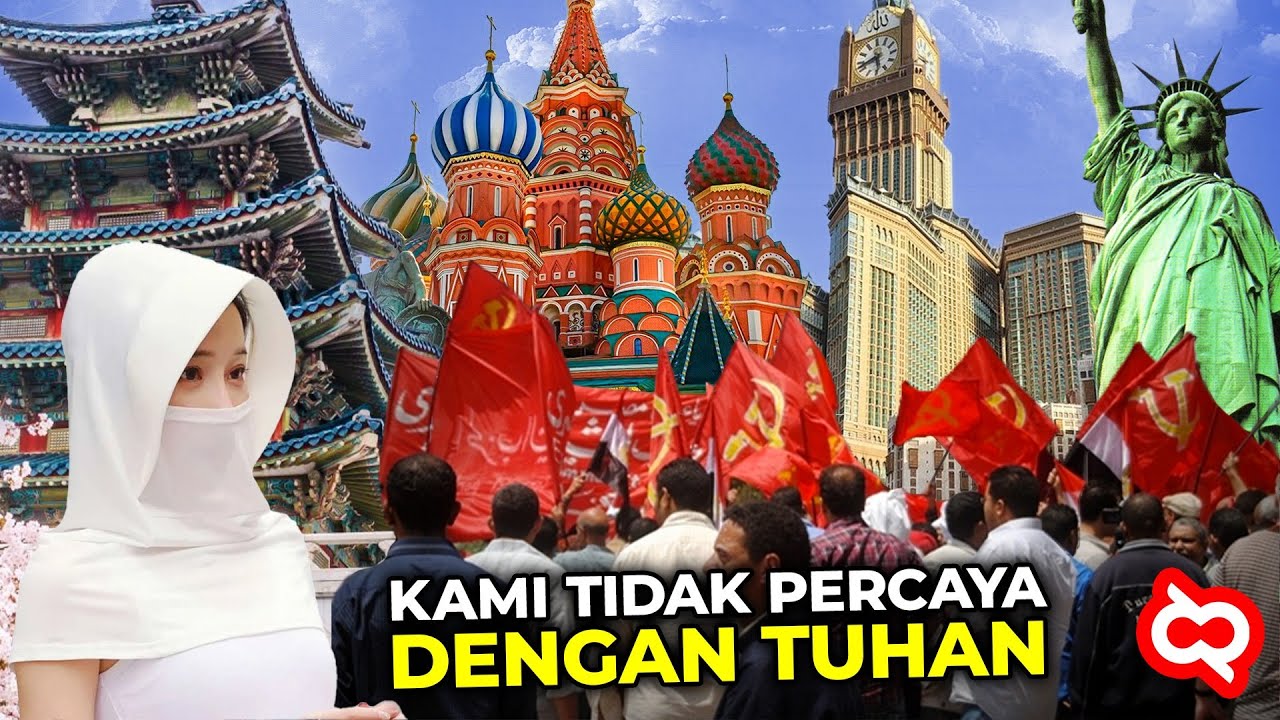 98% Penduduknya Tidak Beragama? 10 Negara dengan Penganut Ateis Terbanyak, Peta Ateisme Dunia!