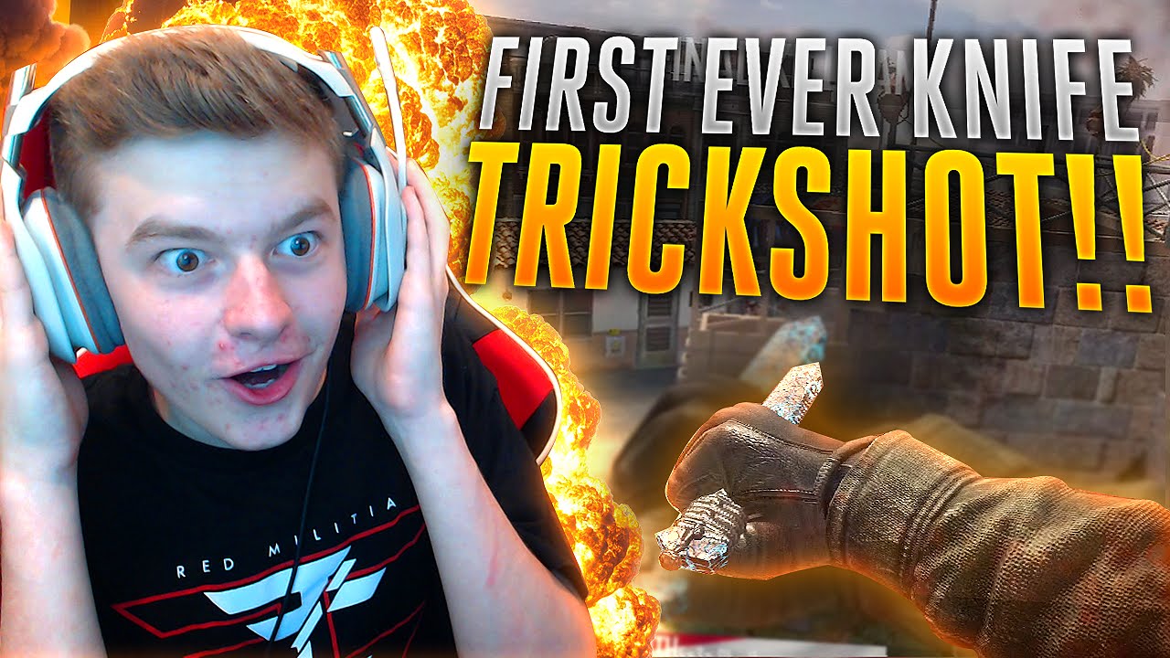 FIRST EVER KNIFE TRICKSHOT!!