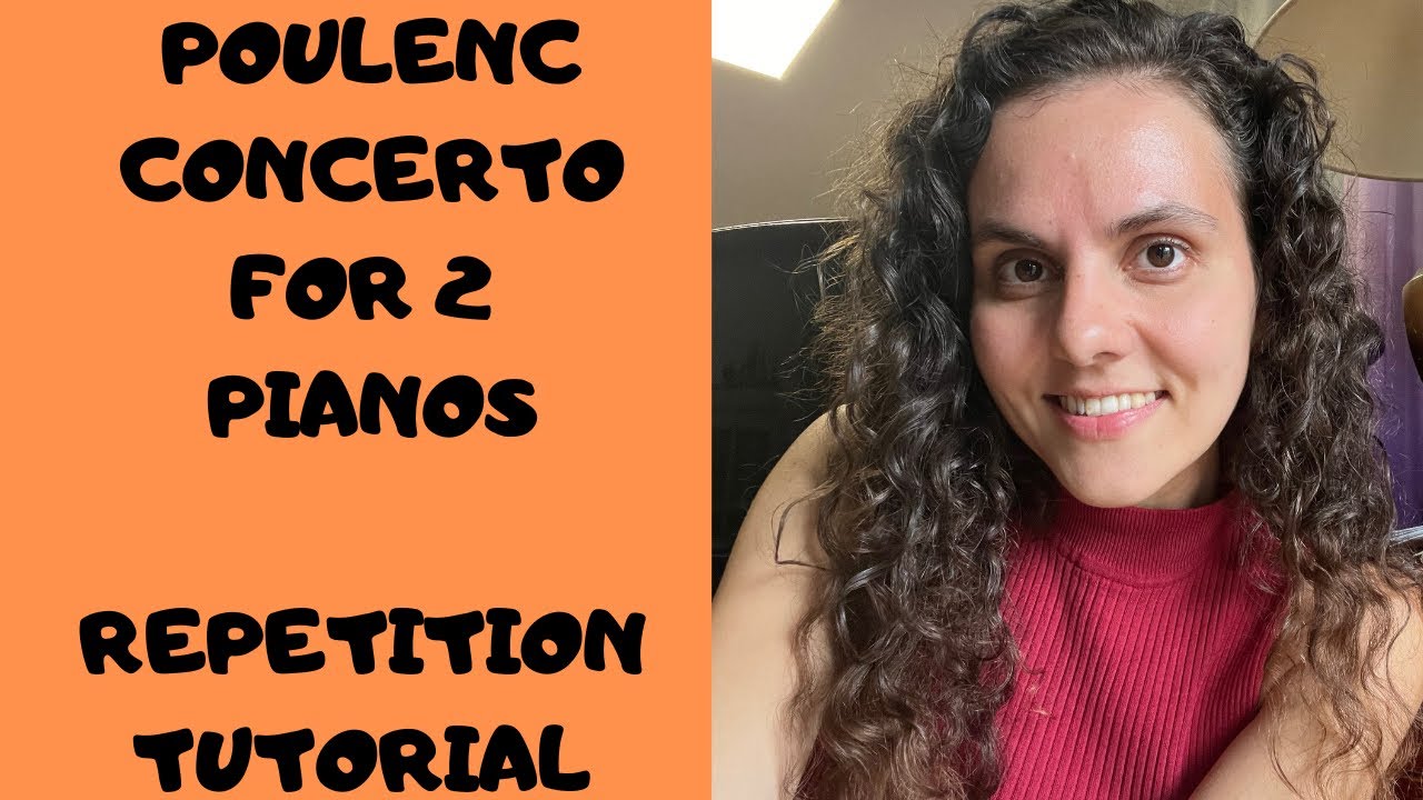 POULENC CONCERTO FOR 2 PIANOS // How To Play Fast Repetitions In Both Hands - Piano Tutorial