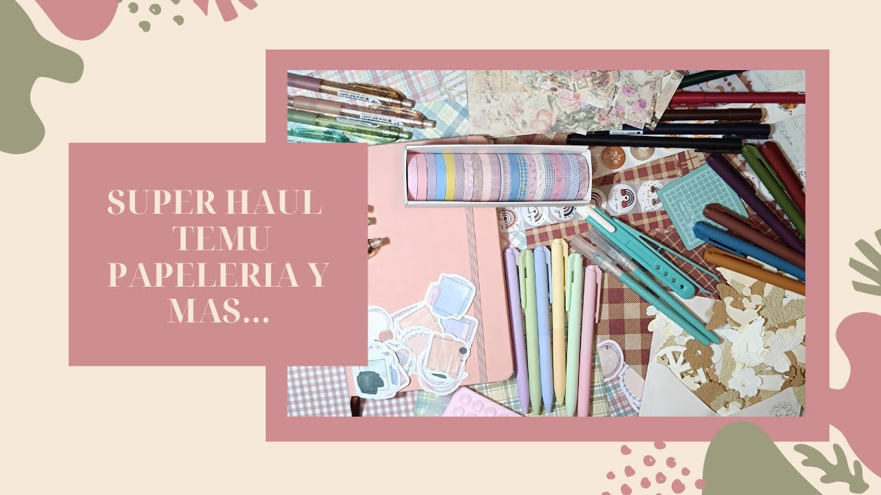 SUPER HAUL DE TEMU: PAPELERIA Y MAS...