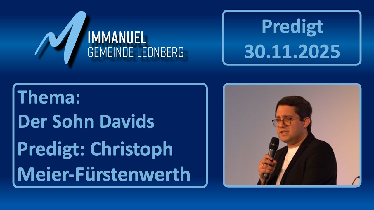 Der Sohn Davids - Predigt 30.11.2025