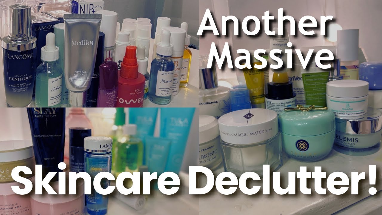 ANOTHER SKINCARE DECLUTTER! Skincare Tools, Masks, Cleansers, Toners, Exfoliants & Moisturuzers