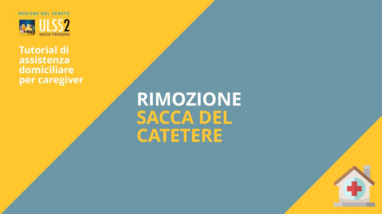 Rimozione sacca del catetere