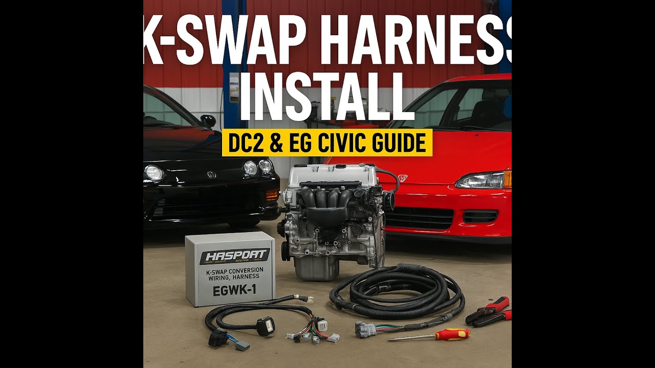 Установка жгута проводов K-Swap Conversion | Шасси DC2 и EG