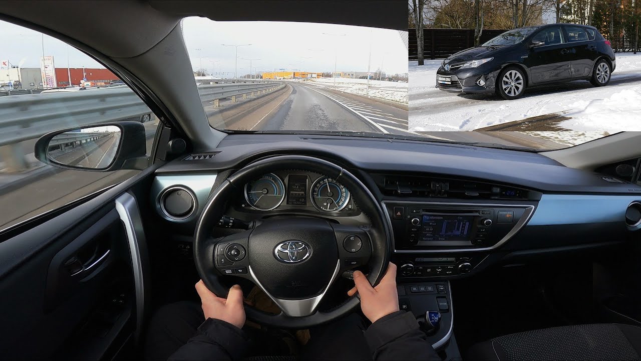 2014 Toyota Auris II 1.8 VVT i 136 Hp Hybrid E CVT POV 60FPS