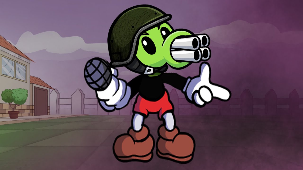 Indie Cross Cuphead Sings Bad Bash (Bad Bash But Peashooter x Cuphead Sing It) -Friday Night Funkin