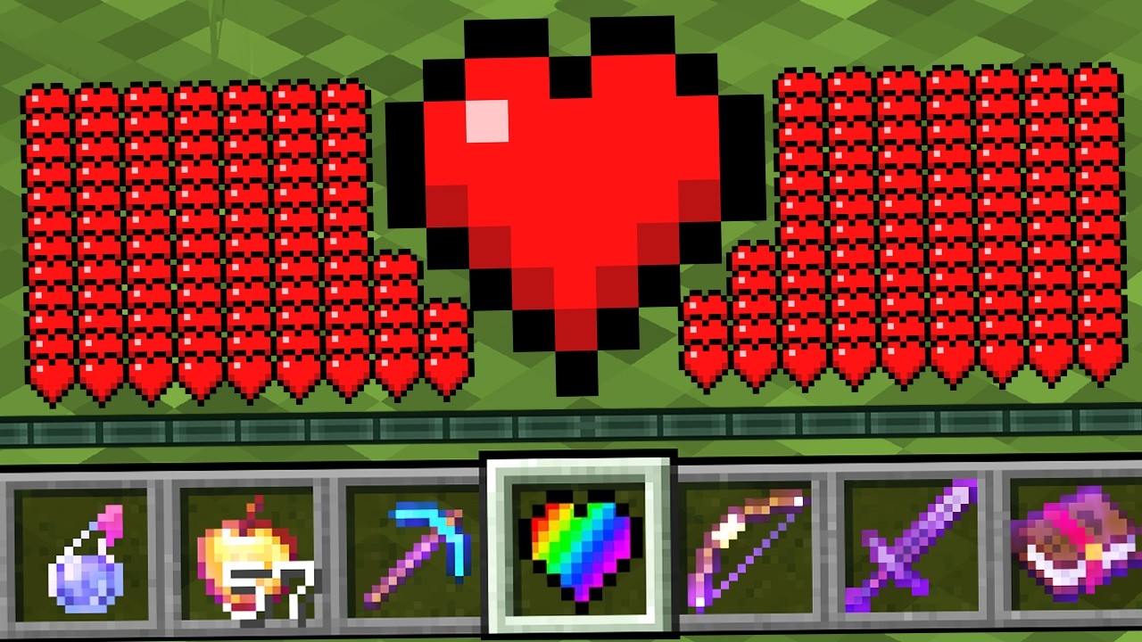 Minecraft, But I Gain 1,000,000 Hearts..