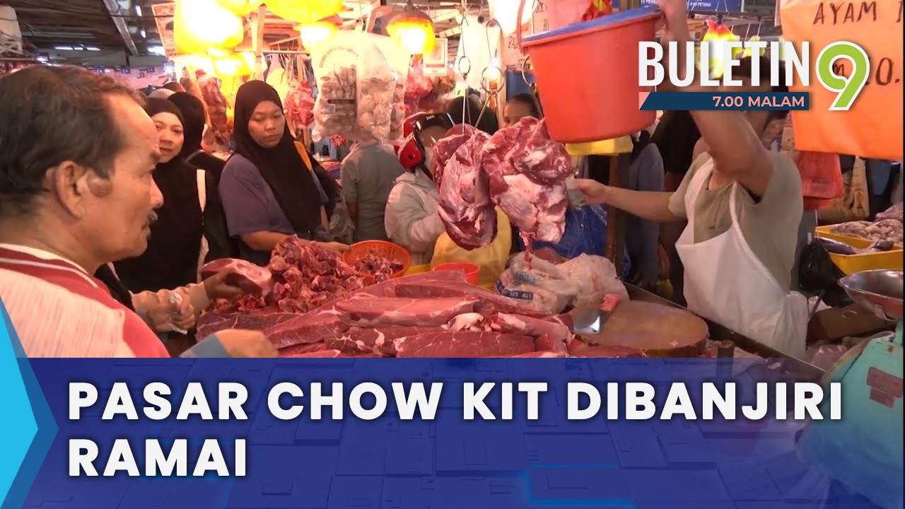 Pasar Barangan Mentah Dipenuhi Orang Ramai, Bekalan Stabil