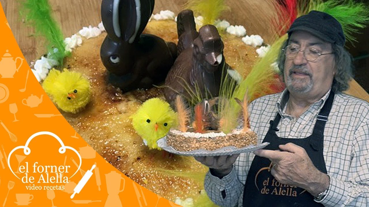 Mona de Pascua de crema pastelera