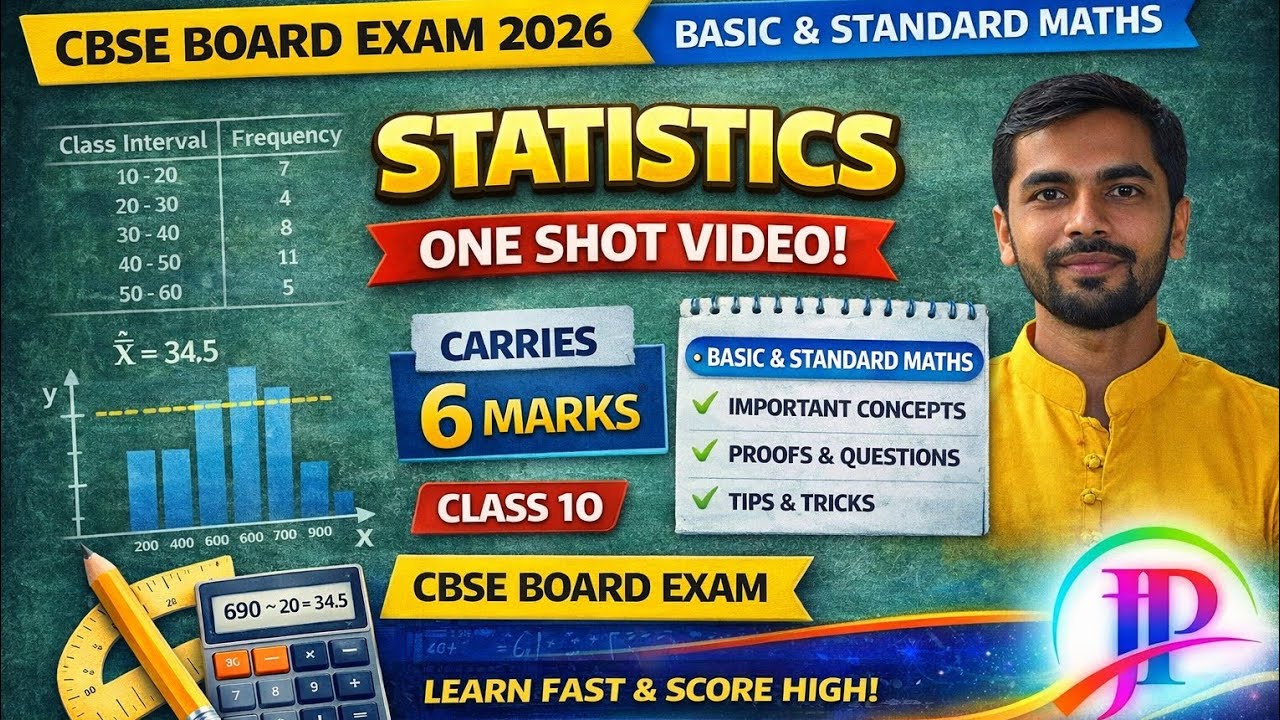 CBSE Class 10 Statistics Complete Chapter | One Shot Revision | Board Exam Ready