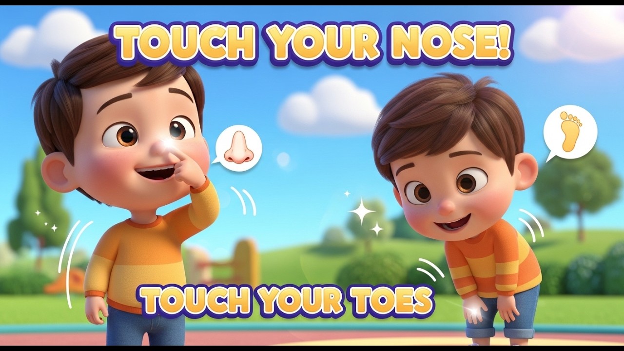 Touch Your Nose, Touch Your Toes! 🎶 Learn Body Parts with Fun Movements