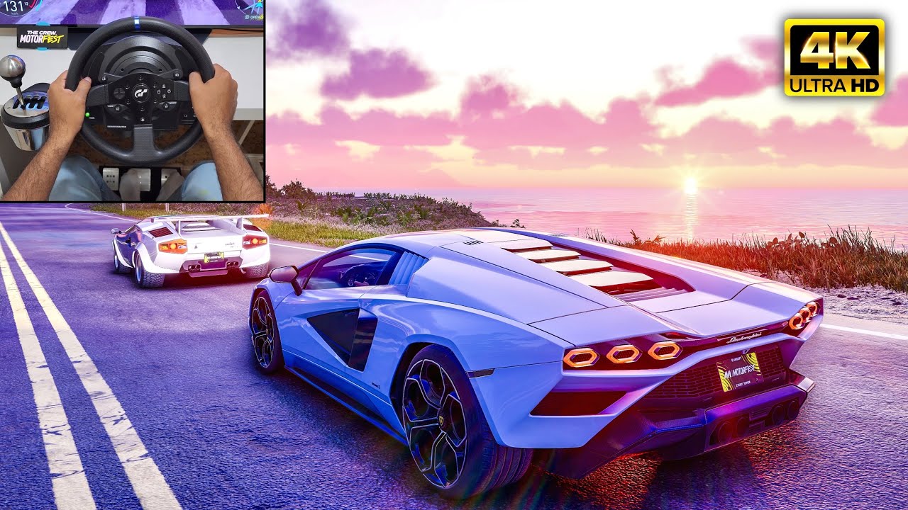 Lamborghini Countach | The Crew Motorfest Online | Thrustmaster T300RS + TH8A Shifter Gameplay