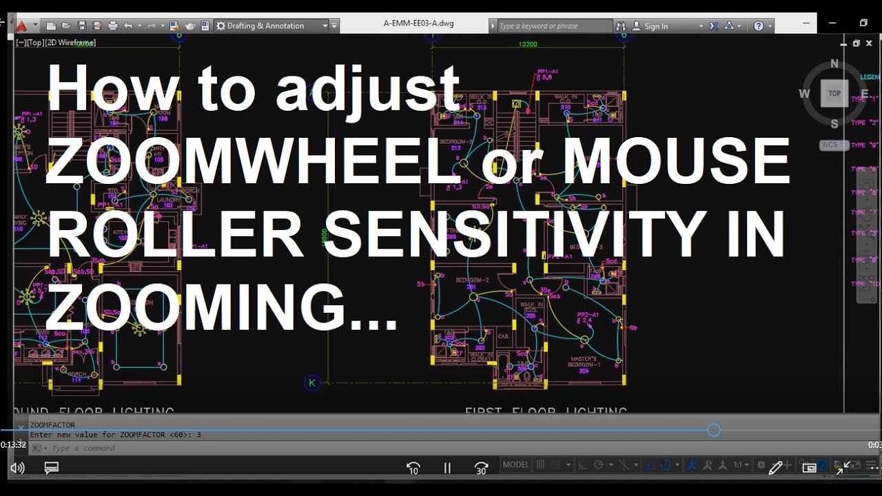 How to Adjust Zoomwheel or Mouse Roller Zoom Sensitivity in AutoCAD