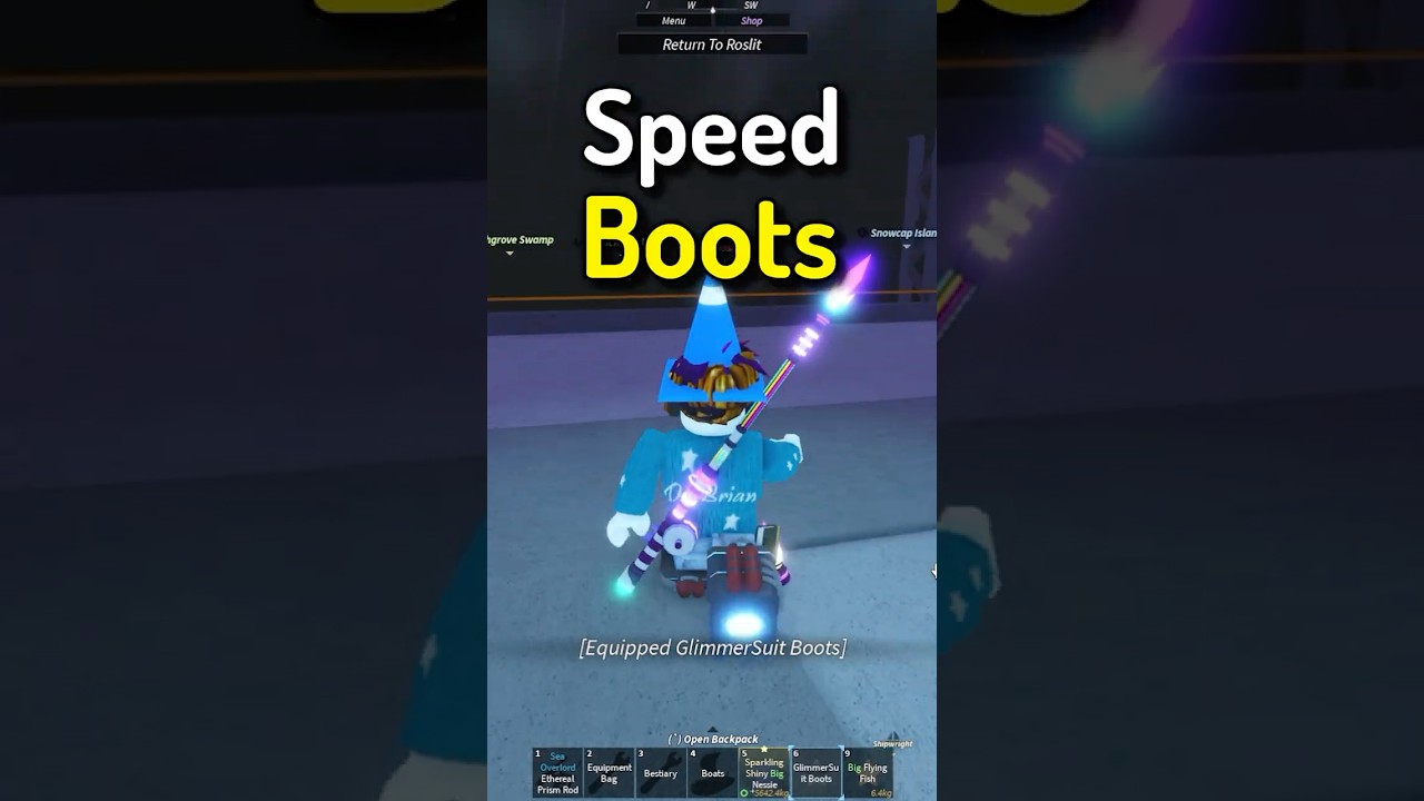 How To Get Secret SPEED BOOTS Glimmerfin in Roblox Fisch Lost Jungle Expansion
