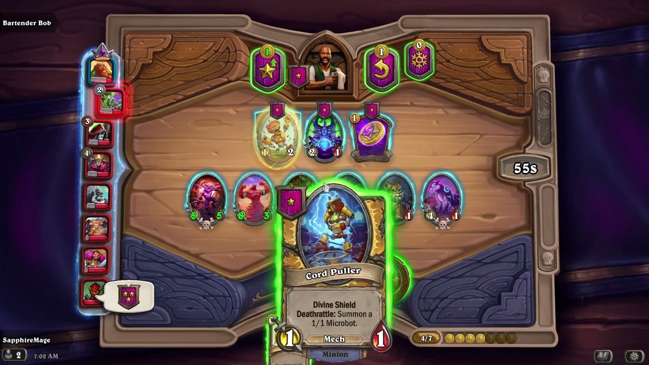 Hearthstone, battlegrounds solo, recorded 09/09/2025