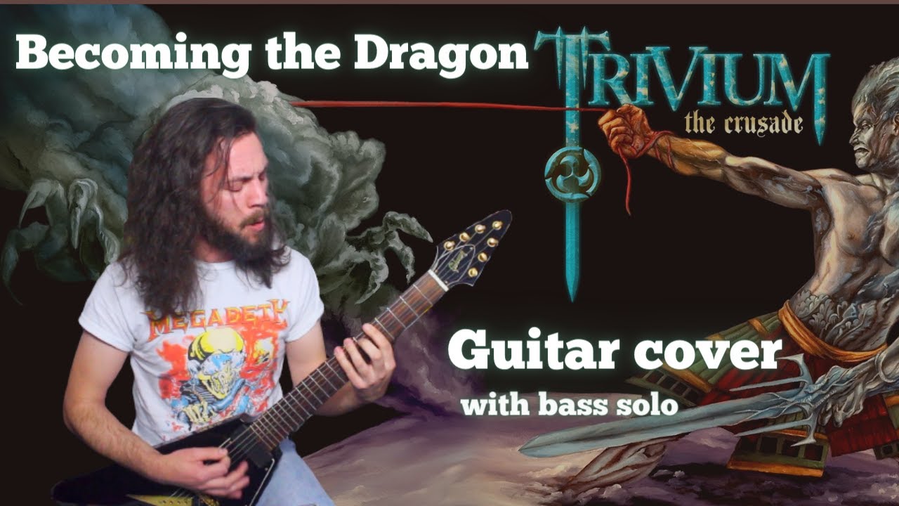 Becoming the Dragon - Trivium guitar cover w/bass solo | Gibson Flying V 7 string & Dean MKH ML