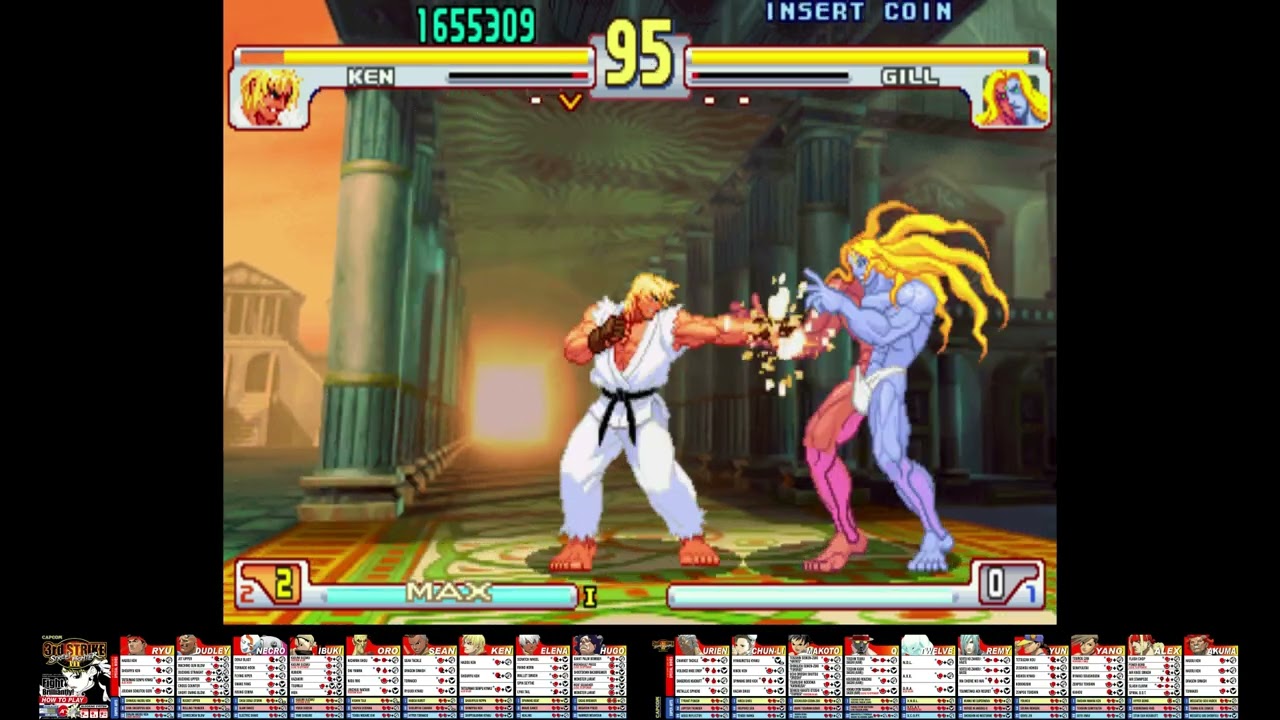 Final  KEN  Vs  GILL  1 672 109p !  MAME  Street Fighter III 3rd Strike Fight for the Future  2018