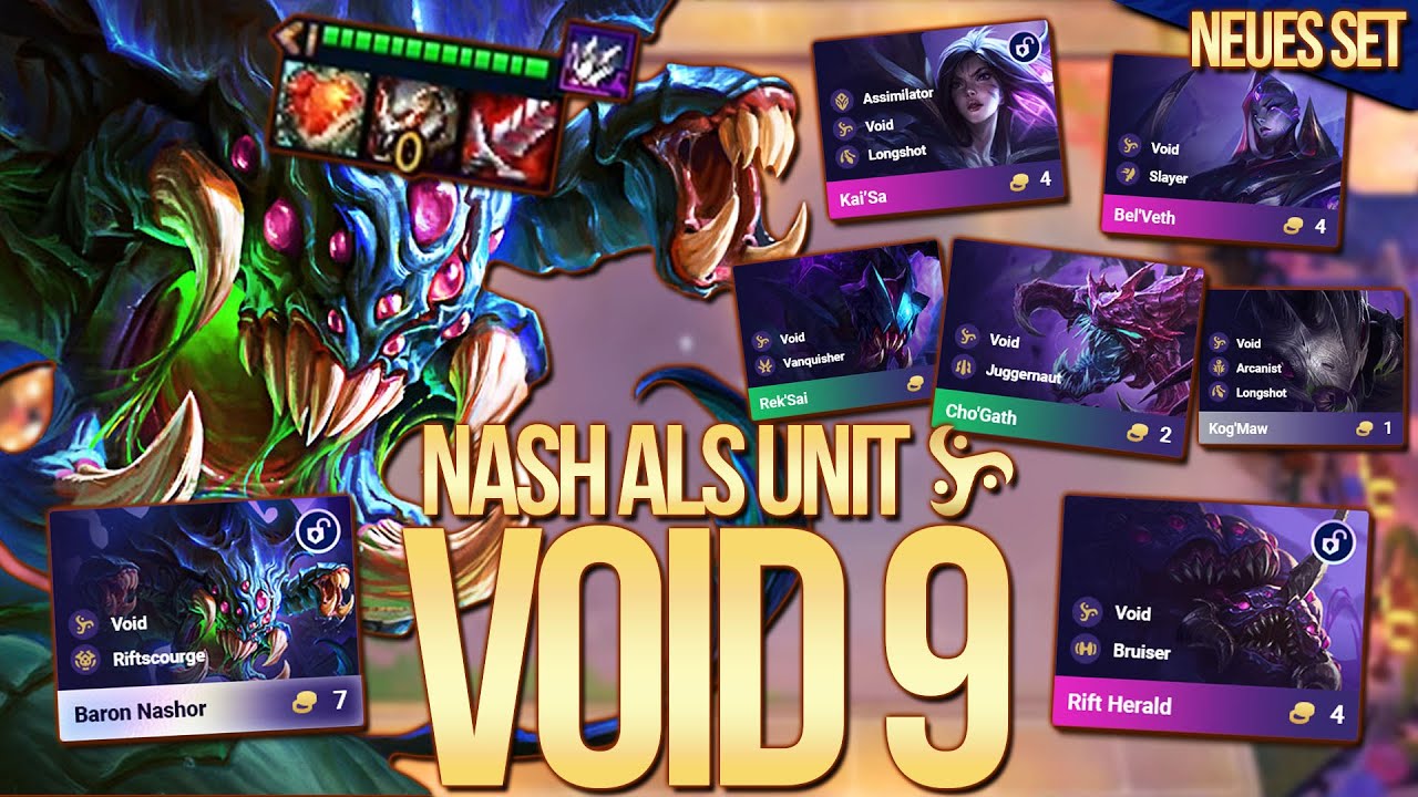 BARON NASHOR as a Unit thanks to Void 9 (!) | TFT Set 16 PBE Banger 3