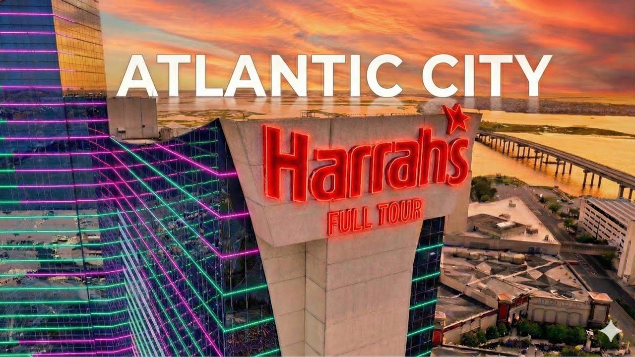 Пешеходная экскурсия Harrahs Atlantic City по ВСЕМУ курорту — охрана пришла за мной!