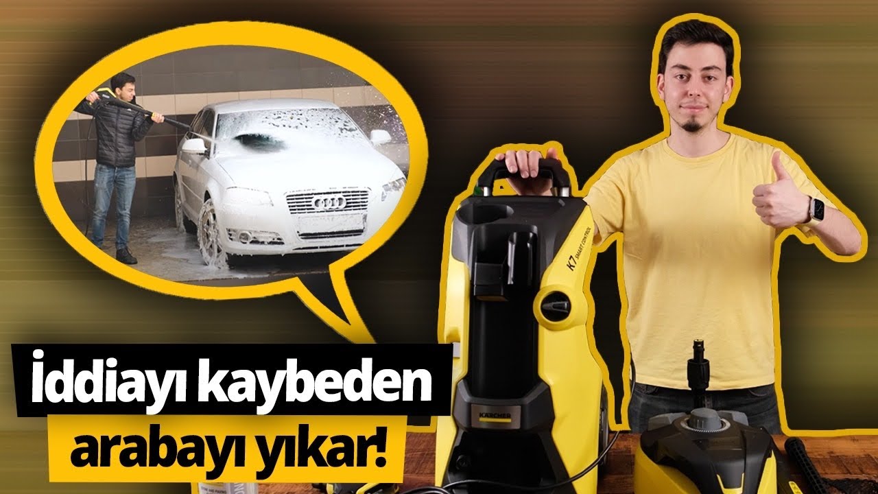 İddiayı kaybeden Furkan arabayı yıkadı! Karcher K7 Smart Control Home inceleme!