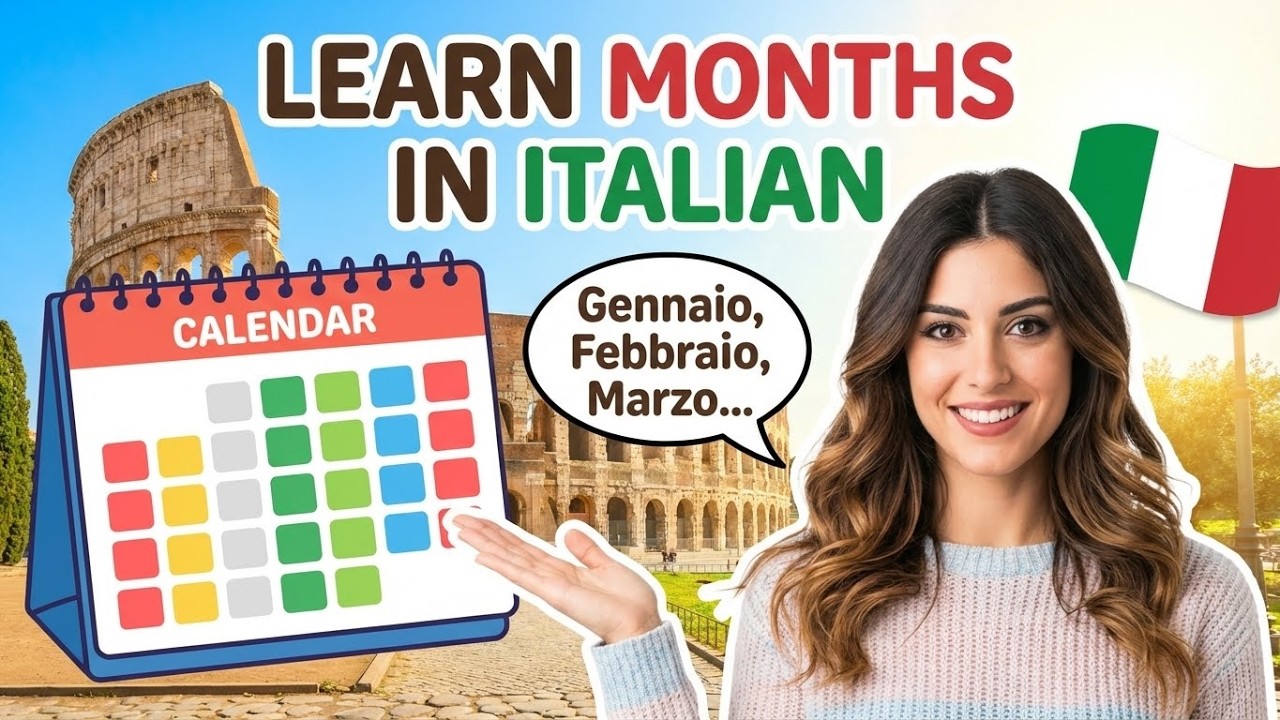 Learn the Italian Months | I Mesi dell'Anno | Study Italian for beginners A1