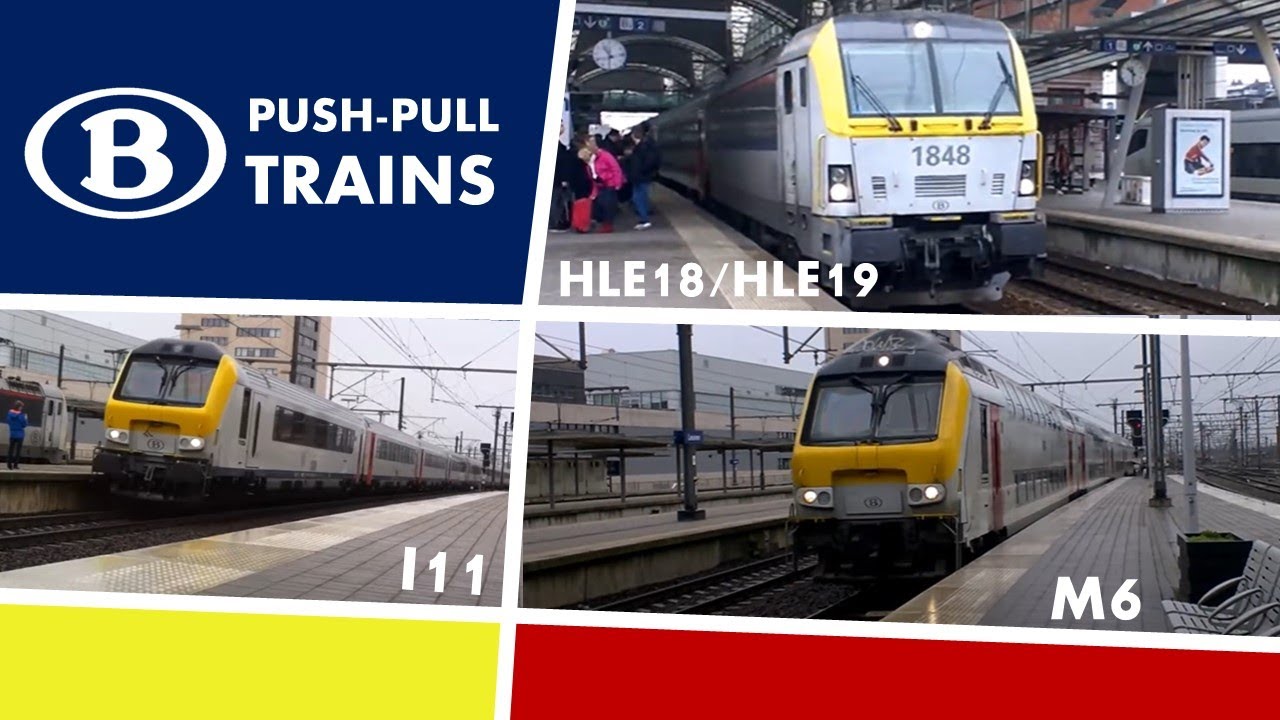 NMBS / SNCB Push-Pull Trains @Leuven HLE (18 / HLE 19 + I6 / I11 / M6)