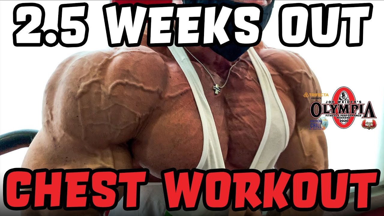Road to Mr.Olympia | 2.5 weeks out | Chest workout | IFBB PRO Men's Physique