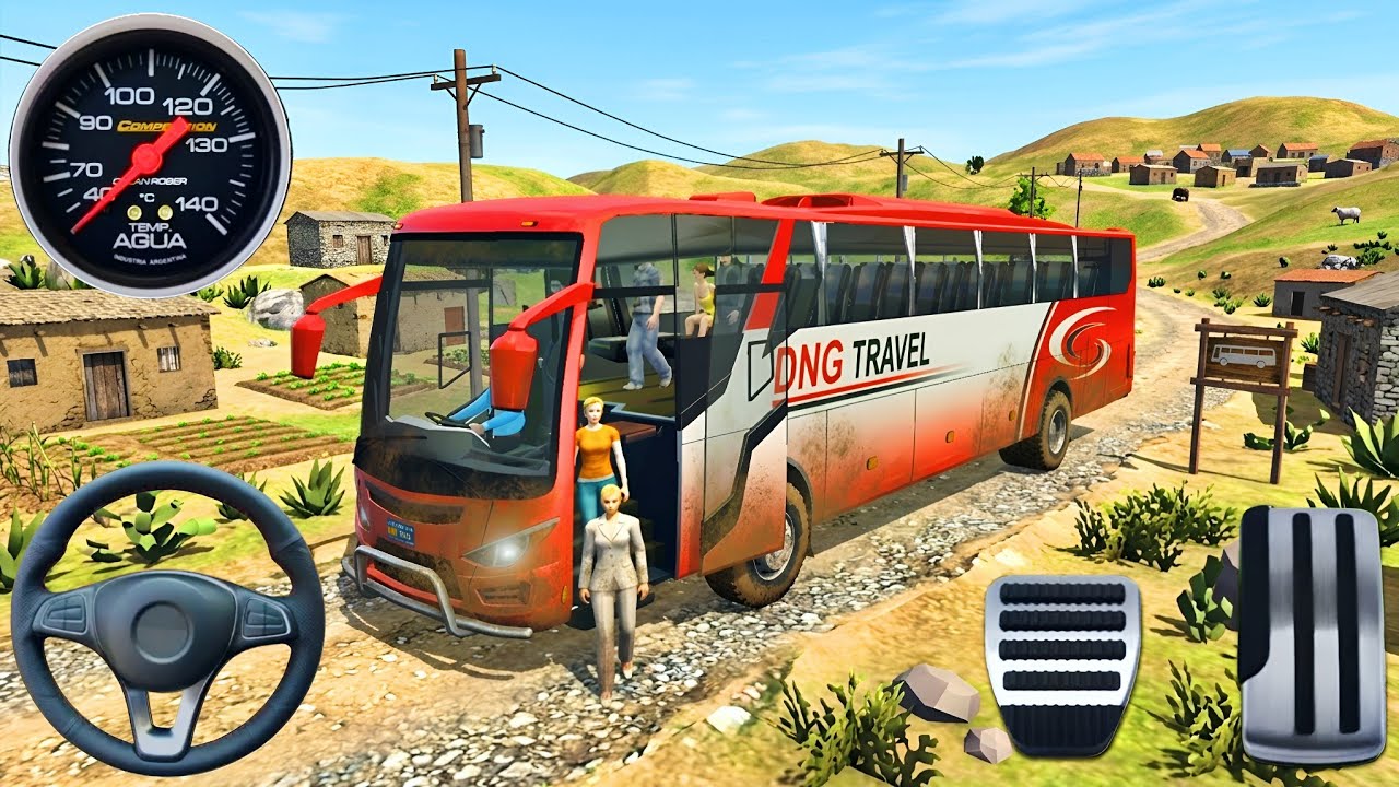 Offroad City Bus Simulator Game! Passenger Transport Offroad Drive Bus Mod - Bus game Android game 