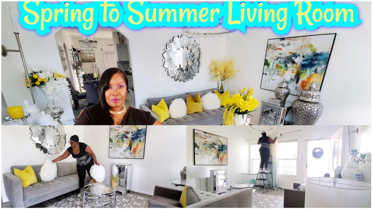 DECORATE WITH ME || LIVING ROOM DECOR +UPDATES || SPRING TO SUMMER