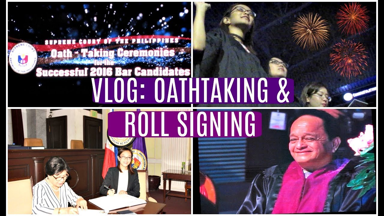 VLOG New Lawyers' Oathtaking & Roll Signing | Isai Rivera