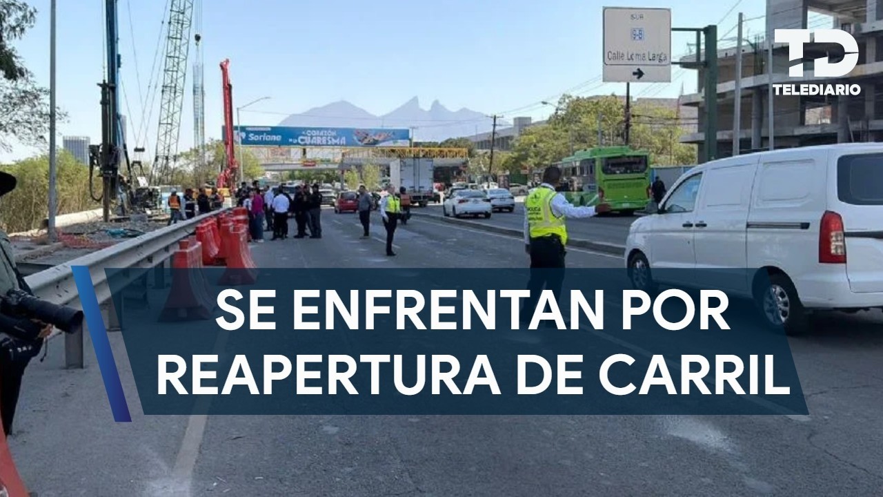 Estado y municipio de Monterrey se enfrentan por reapertura de carril sobre Morones Prieto