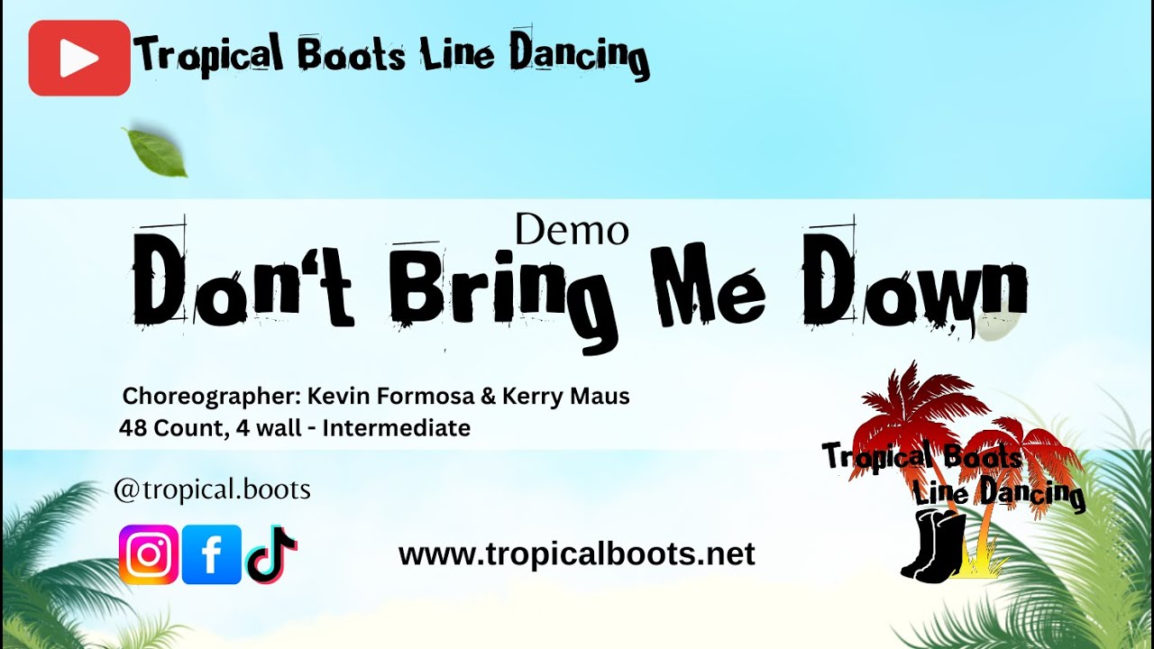 Dont Bring Me Down - Line Dance - Demo