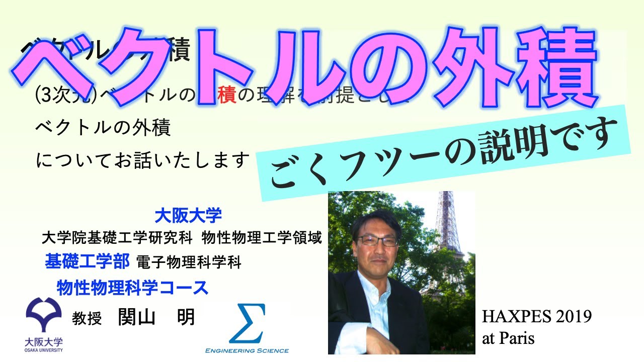 ベクトルの外積