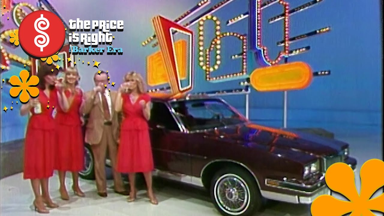 The Models Prepare Johnny Olson for a BIG RACE During a SHOWCASE Skit - The Price Is Right 1983