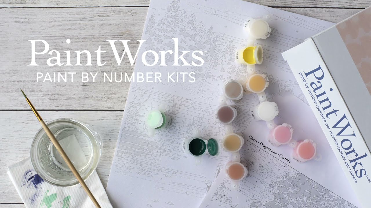 Paint-by-number kits by Paintworks!