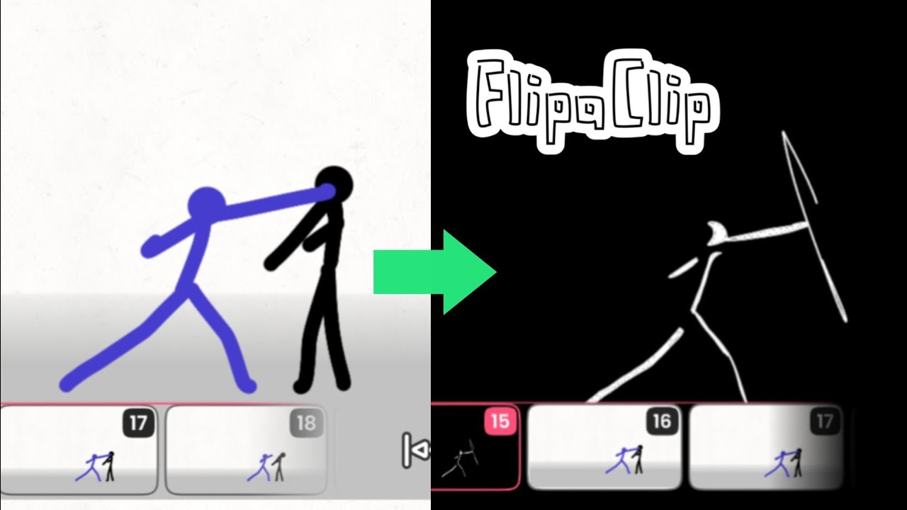 Combo with impact frame tutorial animation in Flipaclip 