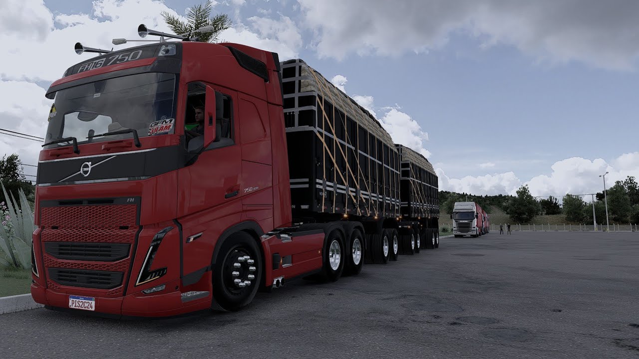 ETS2 1.57: VOLVO FH16 750 + REBOQUE RANDON NEW R! ESSE TA BRUTO !!!