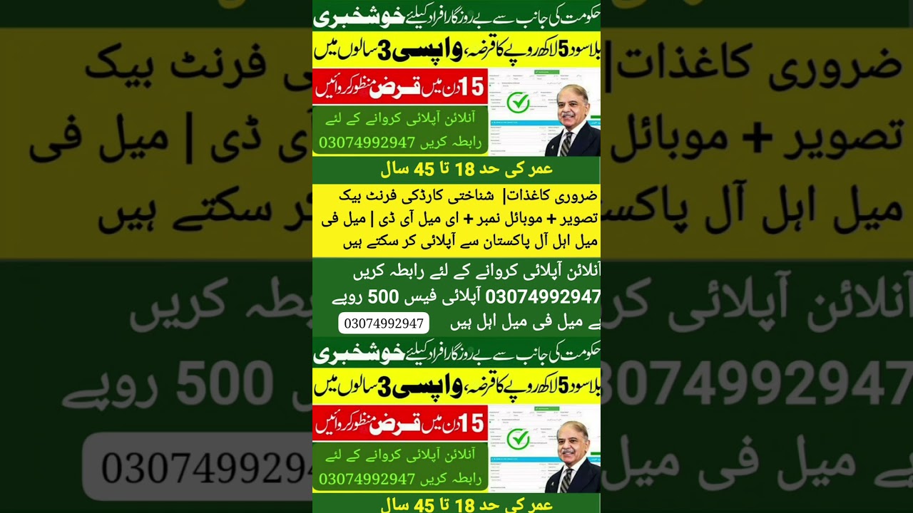Prime Minister Youth Loan Scheme 2025 Online Apply | PM Youth Loan Scheme 2025 #professoramir #job